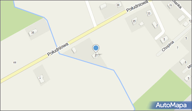 Jagatowo, Południowa, 37, mapa Jagatowo