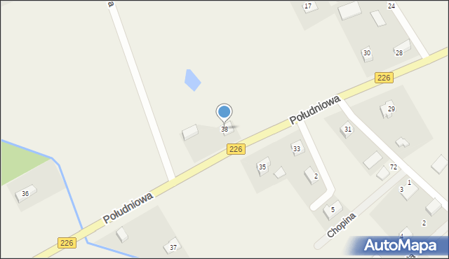 Jagatowo, Południowa, 38, mapa Jagatowo