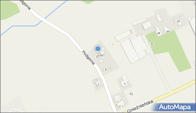 Janikowo, Podgórna, 6, mapa Janikowo
