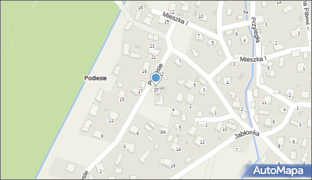 Jankowice, Podlesie, 10, mapa Jankowice