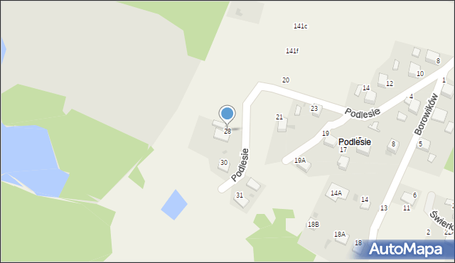 Jankowice, Podlesie, 28, mapa Jankowice