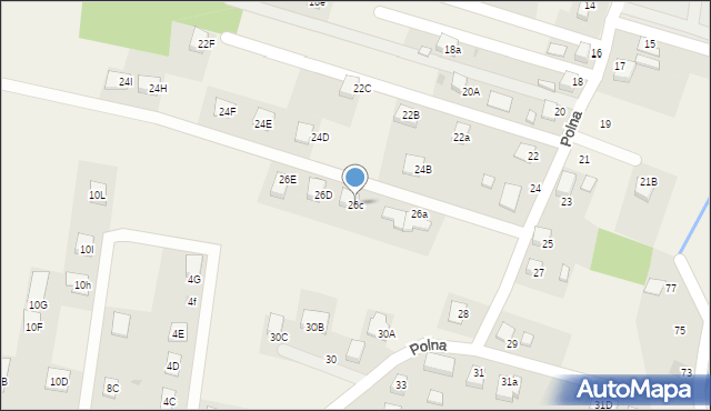 Jankowice, Polna, 26c, mapa Jankowice