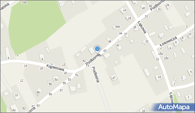 Janów Podlaski, Podborna, 47b, mapa Janów Podlaski