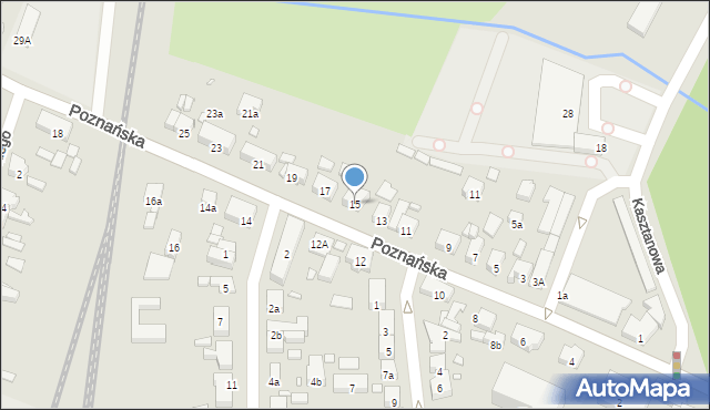 Jarocin, Poznańska, 15, mapa Jarocin