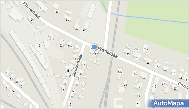 Jarocin, Poznańska, 18, mapa Jarocin