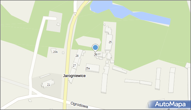 Jarogniewice, Poznańska, 26, mapa Jarogniewice