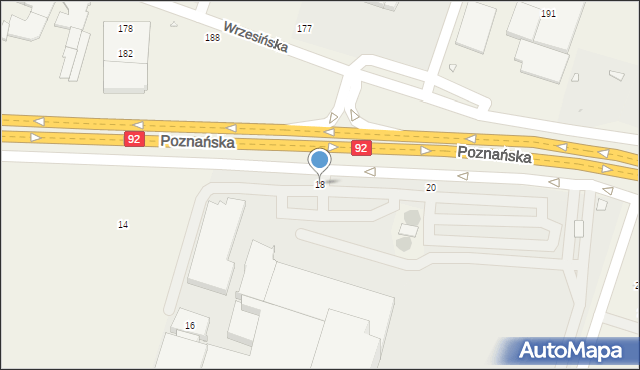 Jasin, Poznańska, 18, mapa Jasin