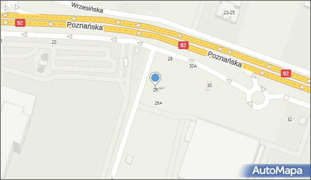 Jasin, Poznańska, 26, mapa Jasin