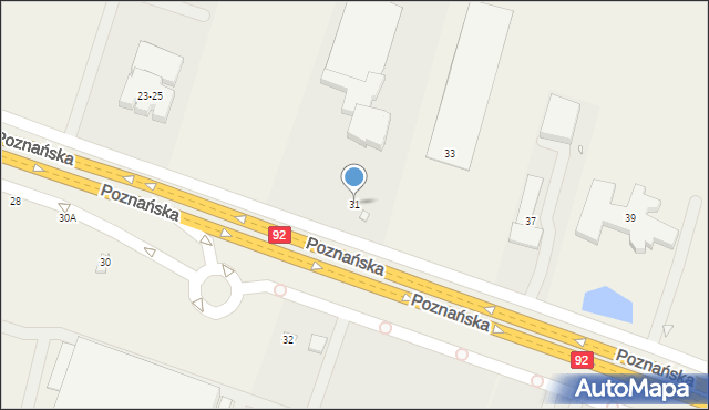 Jasin, Poznańska, 31, mapa Jasin