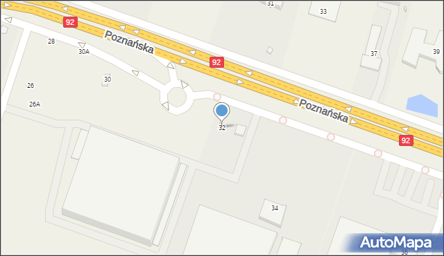 Jasin, Poznańska, 32, mapa Jasin