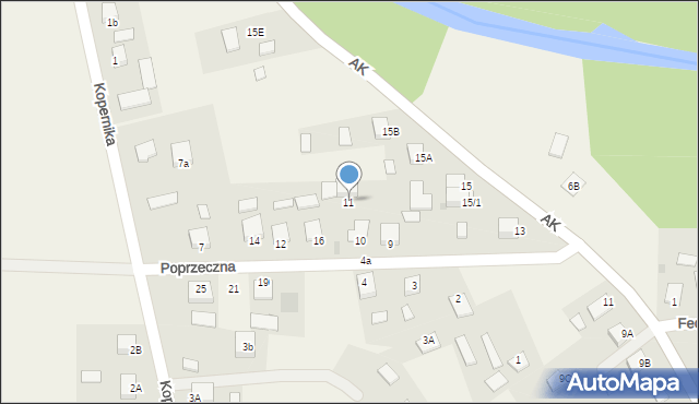 Jastkowice, Poprzeczna, 11, mapa Jastkowice