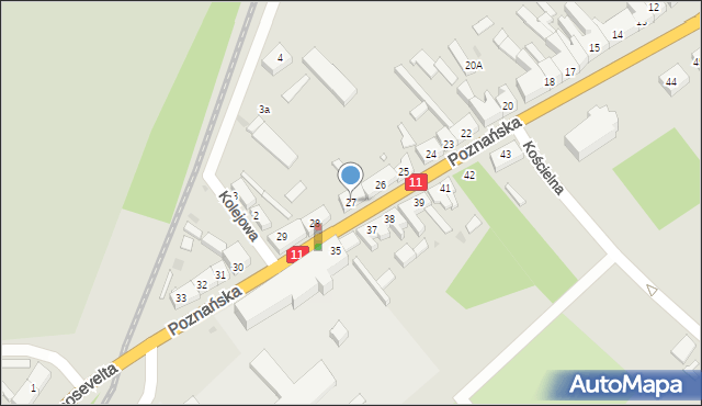 Jastrowie, Poznańska, 27, mapa Jastrowie