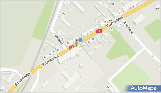 Jastrowie, Poznańska, 35, mapa Jastrowie