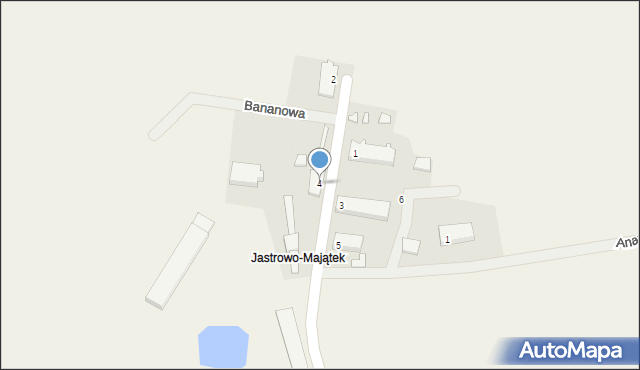Jastrowo, Pomarańczowa, 4, mapa Jastrowo