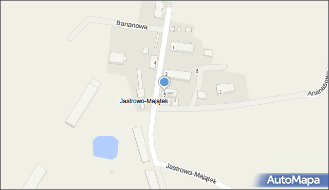 Jastrowo, Pomarańczowa, 5, mapa Jastrowo