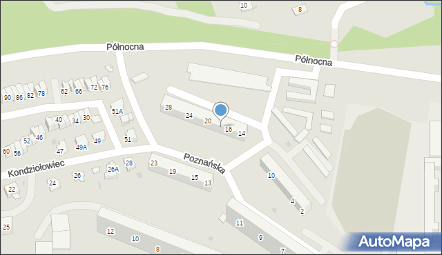 Jastrzębie-Zdrój, Poznańska, 18, mapa Jastrzębie-Zdrój