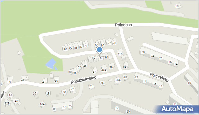 Jastrzębie-Zdrój, Poznańska, 36, mapa Jastrzębie-Zdrój