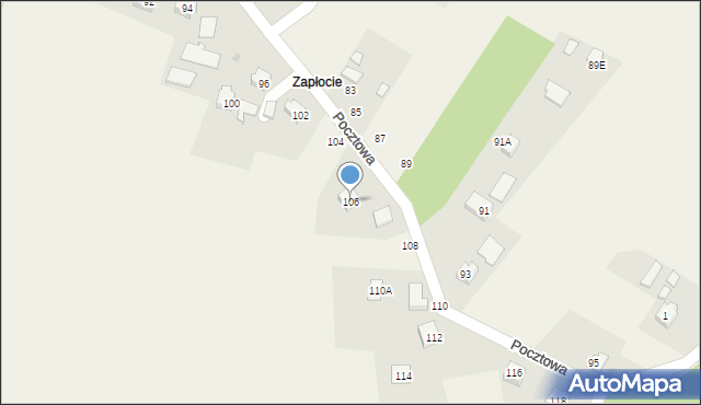 Jawiszowice, Pocztowa, 106, mapa Jawiszowice