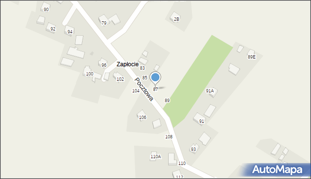 Jawiszowice, Pocztowa, 87, mapa Jawiszowice