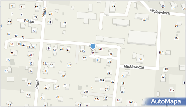 Jawiszowice, Popiełuszki Jerzego, bł. ks., 43, mapa Jawiszowice