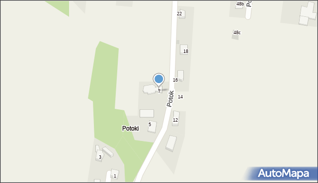 Jawiszowice, Potok, 7, mapa Jawiszowice