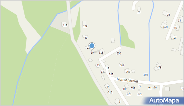 Jaworze, Pod Palenicą, 19, mapa Jaworze