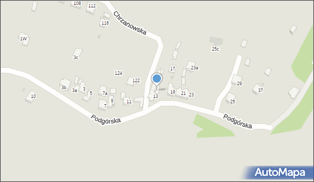 Jaworzno, Podgórska, 15, mapa Jaworzno