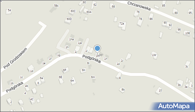 Jaworzno, Podgórska, 1m, mapa Jaworzno