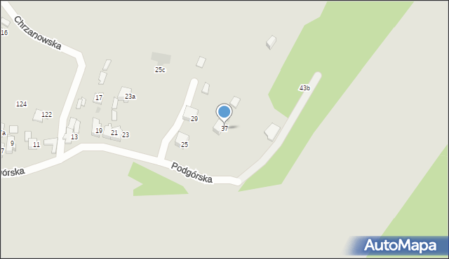 Jaworzno, Podgórska, 37, mapa Jaworzno