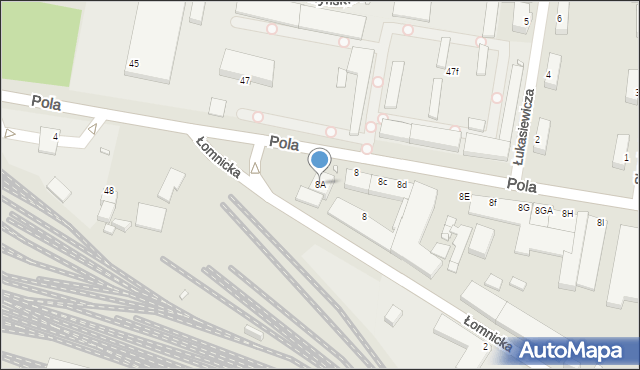 Jelenia Góra, Pola Wincentego, 8A, mapa Jelenia Góra