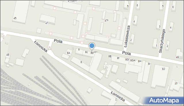 Jelenia Góra, Pola Wincentego, 8d, mapa Jelenia Góra