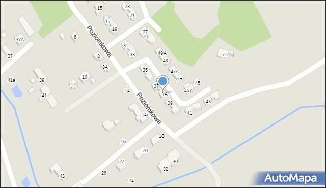 Jelenia Góra, Poziomkowa, 37A, mapa Jelenia Góra