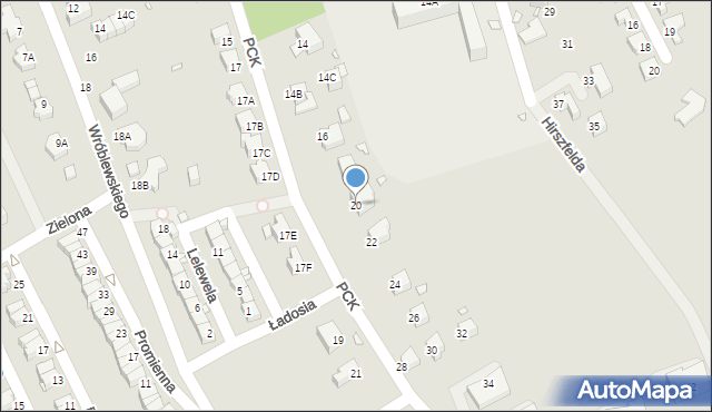 Jelenia Góra, Polskiego Czerwonego Krzyża, 20, mapa Jelenia Góra