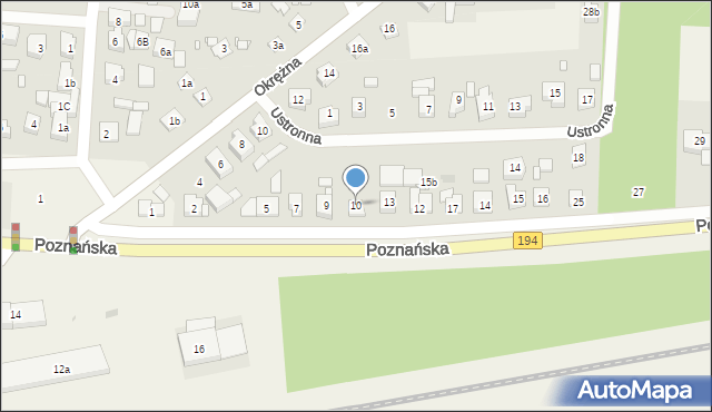 Jerzykowo, Poznańska, 10, mapa Jerzykowo