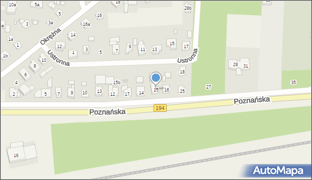 Jerzykowo, Poznańska, 15, mapa Jerzykowo