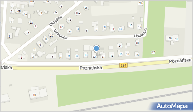 Jerzykowo, Poznańska, 15A, mapa Jerzykowo