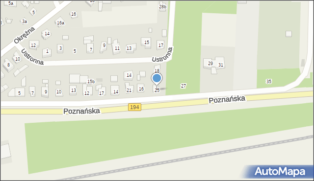 Jerzykowo, Poznańska, 25, mapa Jerzykowo