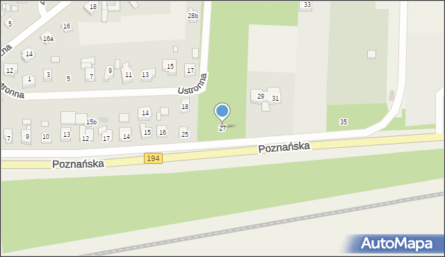 Jerzykowo, Poznańska, 27, mapa Jerzykowo