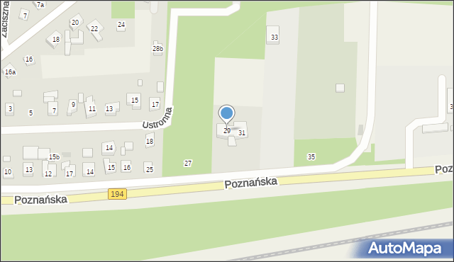 Jerzykowo, Poznańska, 29, mapa Jerzykowo