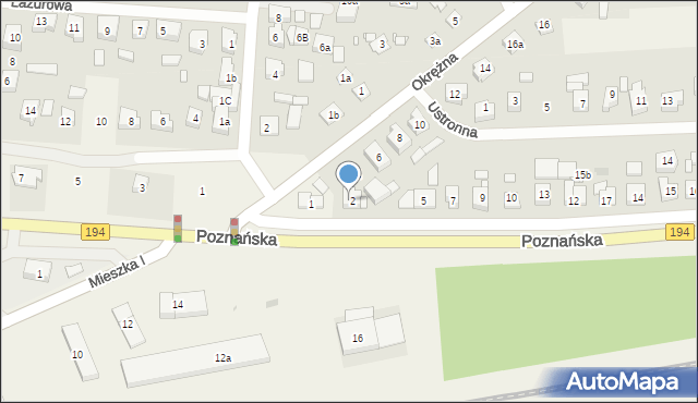 Jerzykowo, Poznańska, 3, mapa Jerzykowo