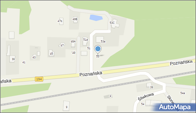 Jerzykowo, Poznańska, 53, mapa Jerzykowo