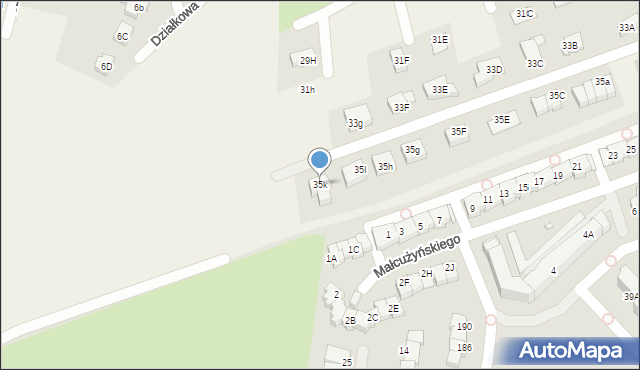 Jeżów Sudecki, Polna, 35k, mapa Jeżów Sudecki