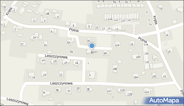 Jeżów Sudecki, Polna, 6D, mapa Jeżów Sudecki