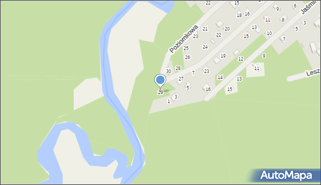 Joachimów-Mogiły, Porzeczkowa, 29, mapa Joachimów-Mogiły