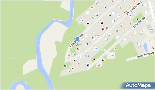 Joachimów-Mogiły, Poziomkowa, 25, mapa Joachimów-Mogiły