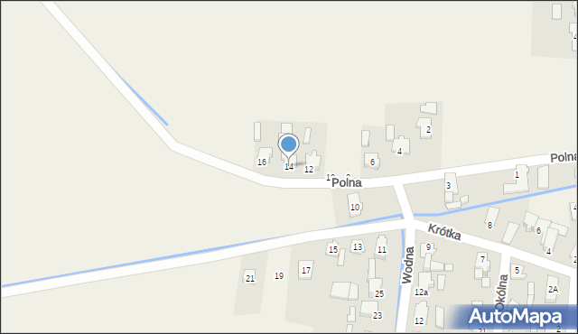 Kadłub, Polna, 14, mapa Kadłub