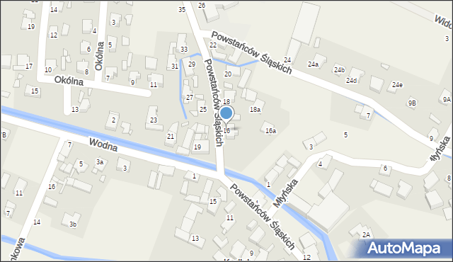 Kadłub, Powstańców Śląskich, 16, mapa Kadłub