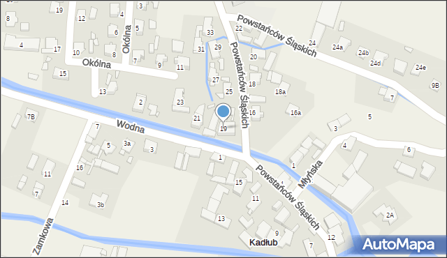 Kadłub, Powstańców Śląskich, 19, mapa Kadłub