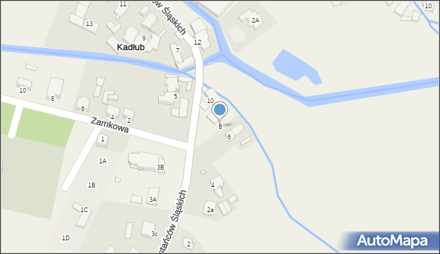 Kadłub, Powstańców Śląskich, 8, mapa Kadłub