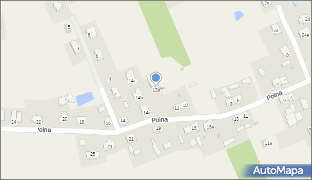 Kajkowo, Polna, 12a, mapa Kajkowo